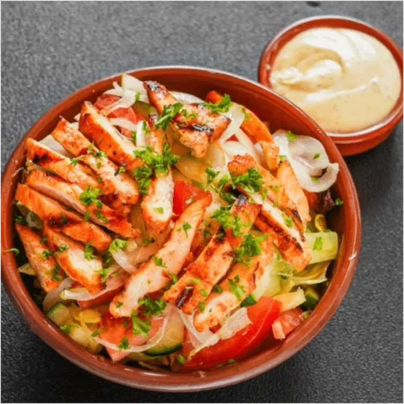 Griekse kip salade